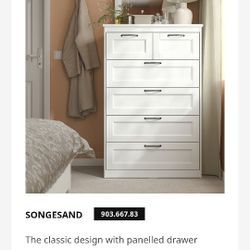 Ikea Songesand 6 Drawer Chest