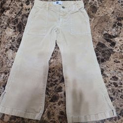 Gap Kids Beige Corduroy Wide-Leg Pants girls