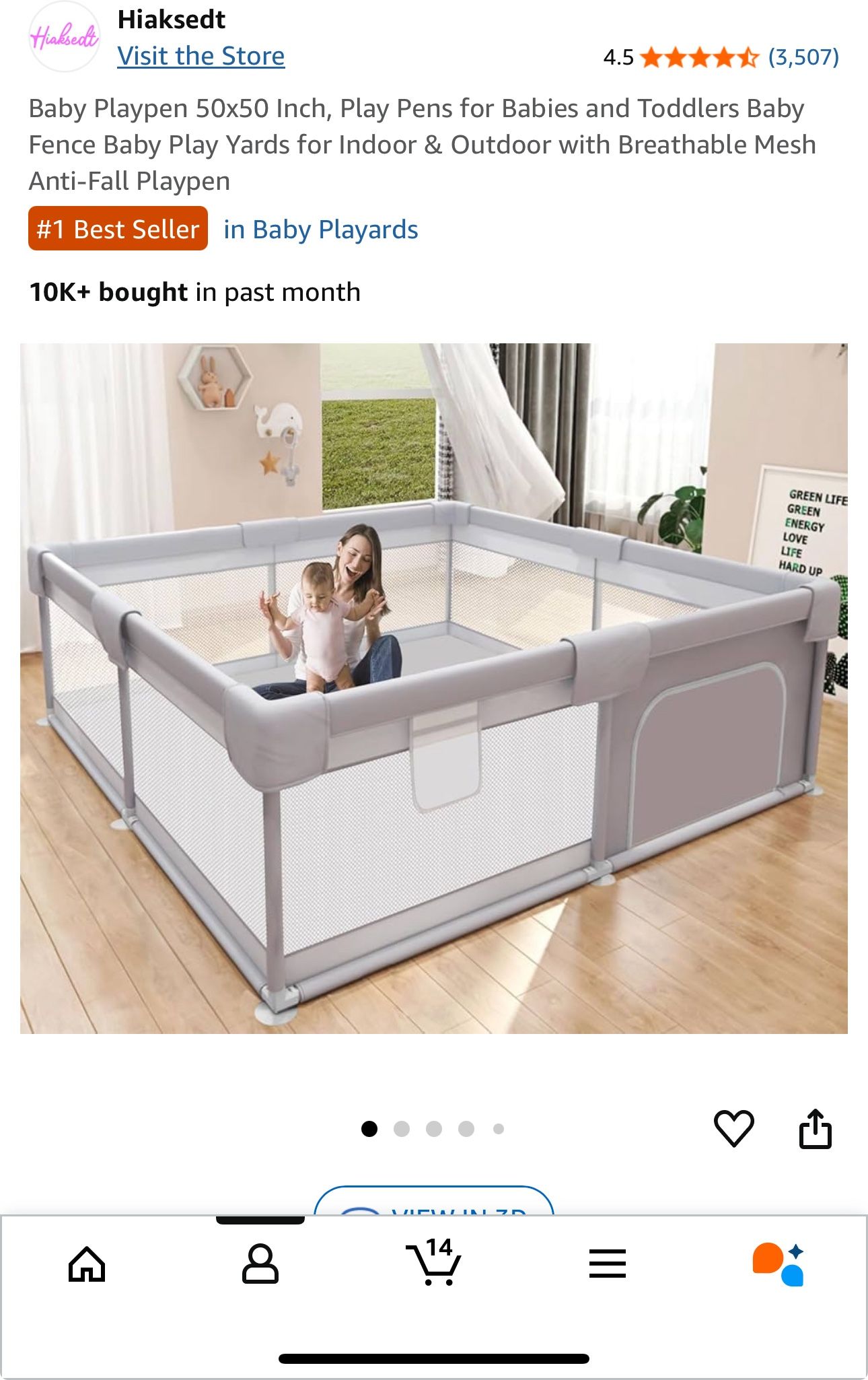 50x50 Playpen - NEVER OPENED