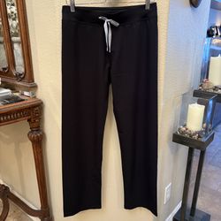 FIGS Women Black Technical Collection Scrub Pants Size Small