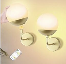 2 Battery Wall Sconces