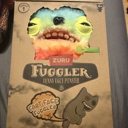 Zuru Fuggler Fart Face Wide Eyed Weirdo Funny Ugly Monster Plush Toy 9 Inch