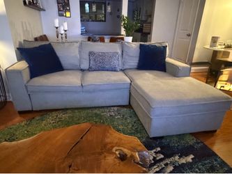 Modern Gray Sleeper Sectional Sofa – Originally $950, Asking $300 OBO