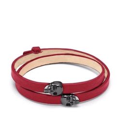 Northskull Atticus skull double wrap bracelet UNISEX