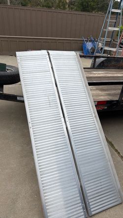 Aluminum ramps.
