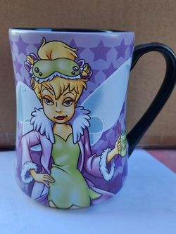 Disney Parks Tinker Bell MORNINGS AREN’T MAGICAL Pixie Power COFFEE MUG CUP