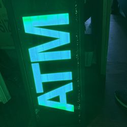 ATM LIGHT UP SIGN