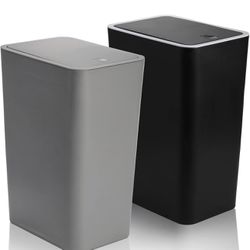 Push Open Trash Can, Grey Or Black, New