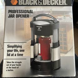 Black & Decker "Lids Off" Automatic Electric Jar Opener Black Tested Works Great