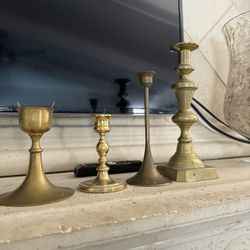 Brass Candle Stick Holders 