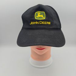 John Deere Trucker Adjustable Black SnapbackHat
