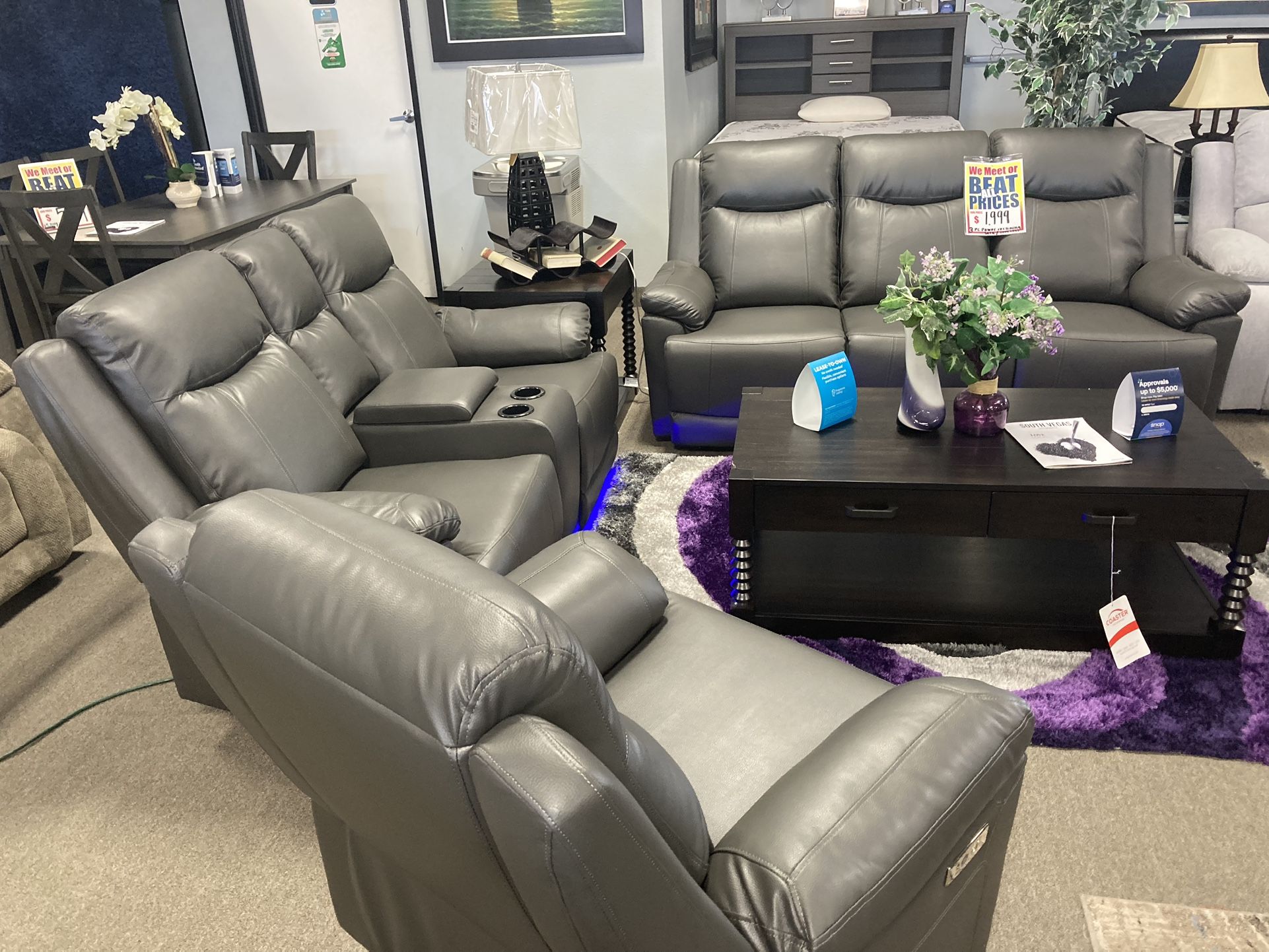 3pc Living Room Set 😱 Easy Financing Available ✅