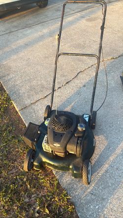 Mower running
