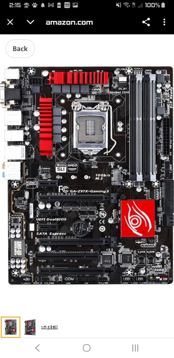 Gigabyte-Z97X-Gaming 3 MotherBoard + Intel i5 Core Processor 