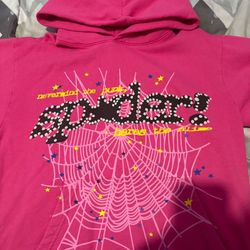 Pink Sp5der hoodie