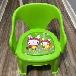 Neon Green Plastic Toddler Chair
