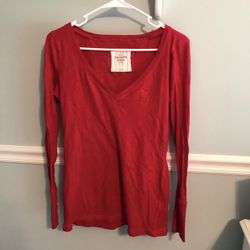 A&F Long Sleeve Vneck Size L