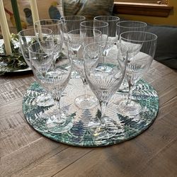 Crystal water goblets