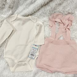  Brand New Baby Girl Outfit! Asking 6
