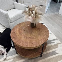 Coffee Table Solid Wood With 2 Tier [NEW]