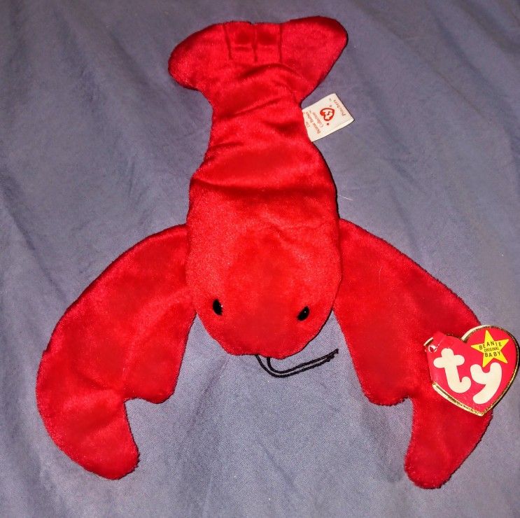 Rare Vtg 1993 Original Ty Beanie Baby Pinchers #4026