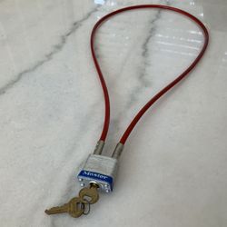 MASTER PADLOCK, CABLE FLEXIBLE SHACKLE, NEW