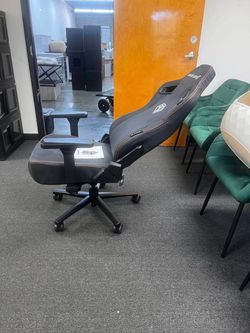 Anda Seat Large Gaming Chair for Adults - Ergonomic Black PVC Leather Gaming Seat Heavy Duty Wide Computer Seat