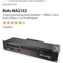 Rolls MA2152 Mixer/Amplifier