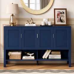 NEW-55.1 in. Navy Blue Sideboard