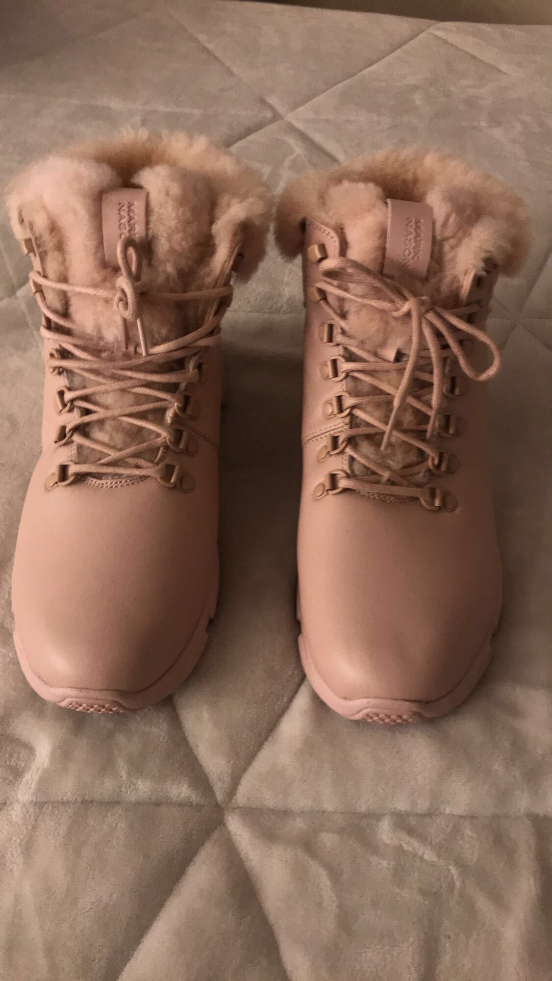 Pink Fur Boots 