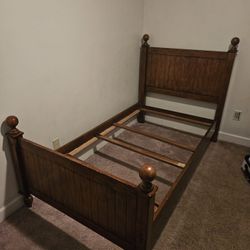 Twin Wood Bed