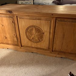 Solid Wood Texas Star Executive Desk-Originally $600