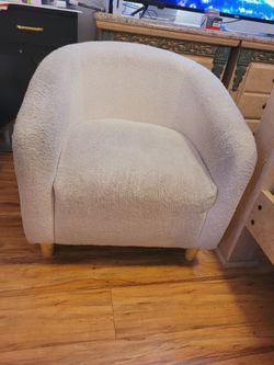 Beige Boucle Chair