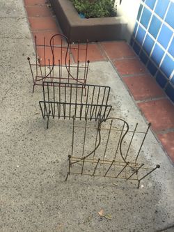 Vintage Retro Metal Record Album Magazine Stand Rack $25 EACH