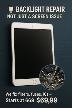 💡 iPad Looks Black but Still Works? BACKLIGHT REPAIR AVAILABLE! 🔧📲