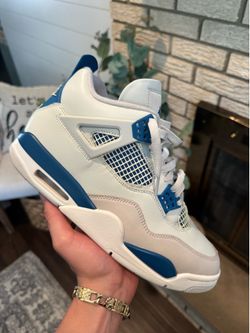Retro 4 Military Blue