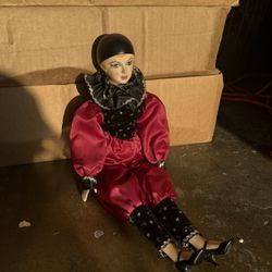 Vintage Pierrot Doll 