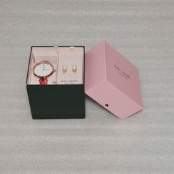 KATE SPADE designer Watch Earrings Gift Set. Brand new in box with tags. Make an offer