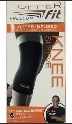 Copper Fit Compression Knee Sleeve Size Medium (13" - 14" inches around knee)