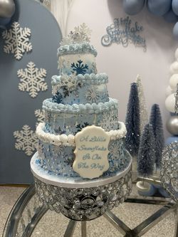 Fake Cake Winter wonderland