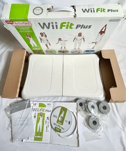 Wii Fit Plus Balance Board Fitness CIB Complete Rehabilitation