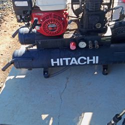 Hitachi EC2510E 5.5 HP Gas 8 Gallon Wheelbarrow Air Compressor. 