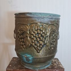 Vintage Brass Planter
