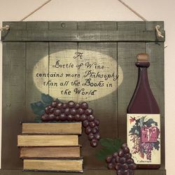 3-D Rustic Wine Wall Decor
