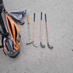 Golf Bag Plus  Clubs U.S. Kids Golf 179 Like New Firm 