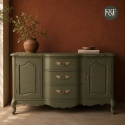 French Provincial Painted Sideboard Buffet