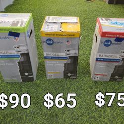 IN SINK ERATOR BADGER SERIES 1/3, 1/2 &3/4HP KITCHEN GARBAGE DISPOSAL 