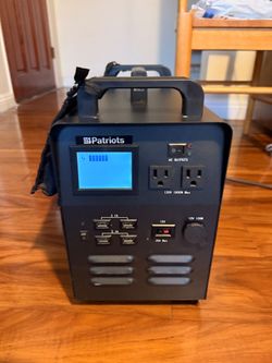4Patriots Patriot Power Generator 1800 Portable Power Station Solar Backup
