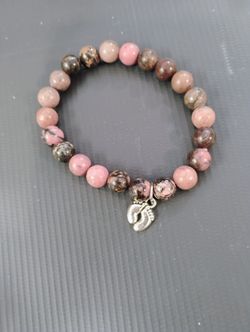 Bracelet With Tiny Feet Charm