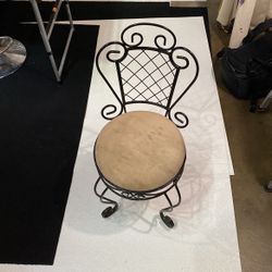 Victorian Vanity Iron Stool